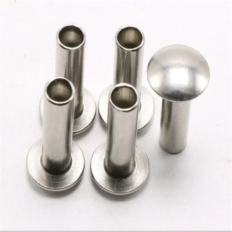 Carbon Steel Plated Chrome Semi Tubular Rivet Buy Carbon Steel Semi