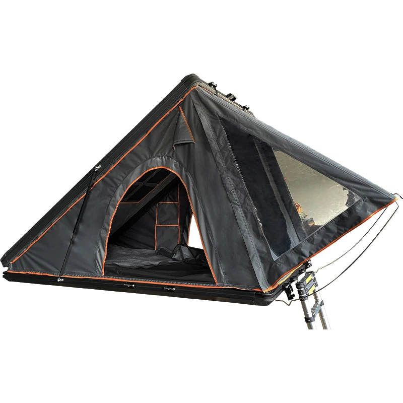 

New Outdoor camping pop up foldable hard shell vehicle open car roof top tent box hardtop rooftop tent