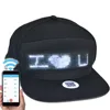 Smart LED Hat Mobile APP Controlled Display Words Flat Cap
