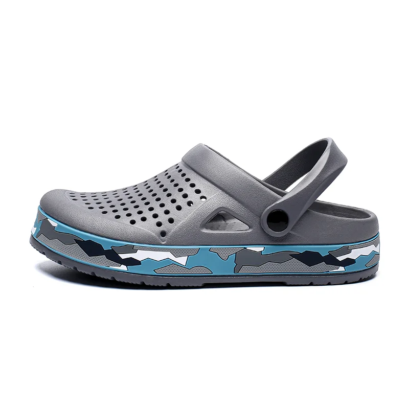 

Brand Men Sandals Black Garden Casual Aqua Clogs Hot Male Band Sandals Summer Slides Beach Swimming Shoes Slippers