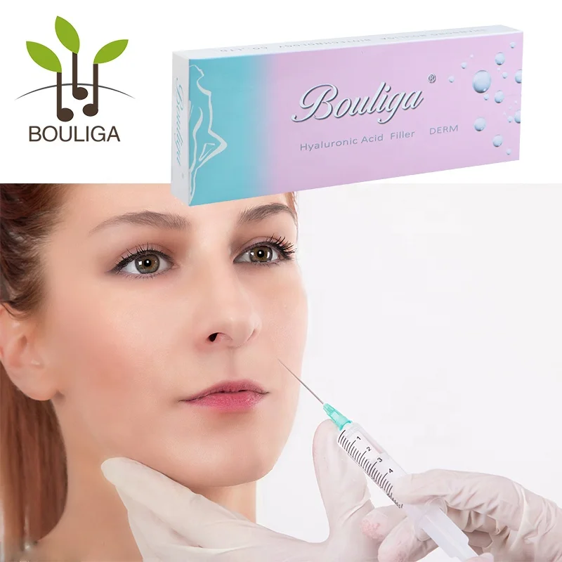 

Anti-aging /lip augmentation dermal filler 2ml hyaluronic injection, Transparent liquid