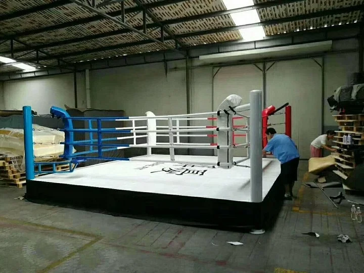 Factory High Quality Wrestling Aiba Approved Mma Boxing Ring Used Inflatable Competition Boxing