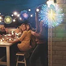 
120 LED 4 Sounds 8 Mode Starburst Lights with Remote Control Firework String Lights 
