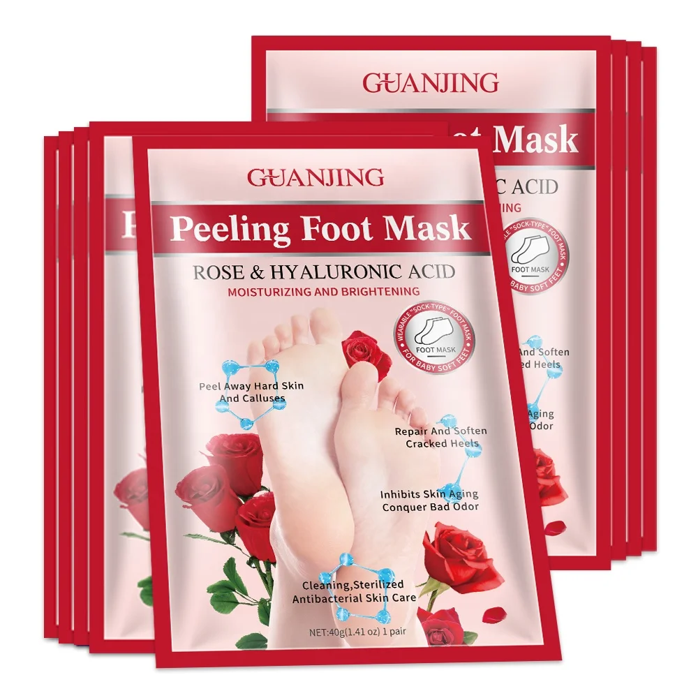 

Wholesales Moisturizing Exfoliating Footmask Socks Private Label Lavender Foot Skin Care Mask