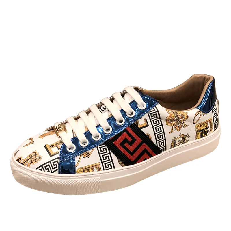 

Four seasons new fashion luxury shoes men high quality flat casual shoes men