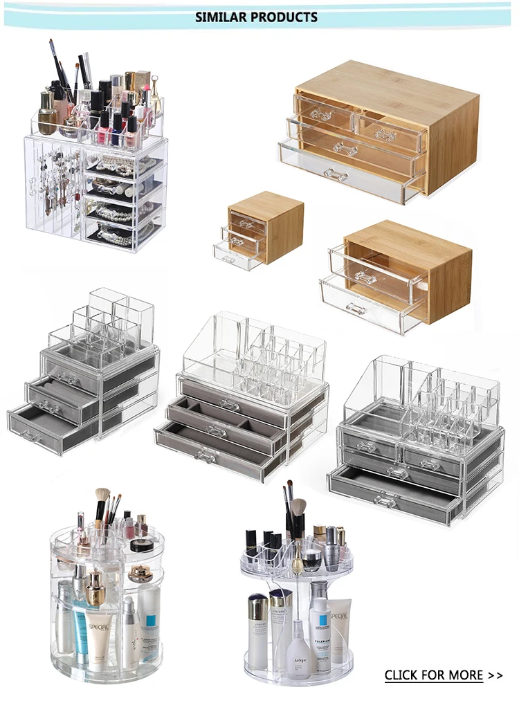 Acrylic Cosmetic Box Make up Organizer Cosmetic Make up Storage box Cosmetic Drawer organizer jewelry Container