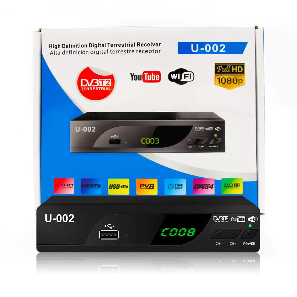 

Junuo TV BOX Factory Full HD 1080P DVB-T2 MPEG4 H264 Digital TV Receiver HD STB