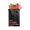 Compostable mailer biodegradable waterproof postage satchel custom printed plastic shipping mailer mailing garment poly bags