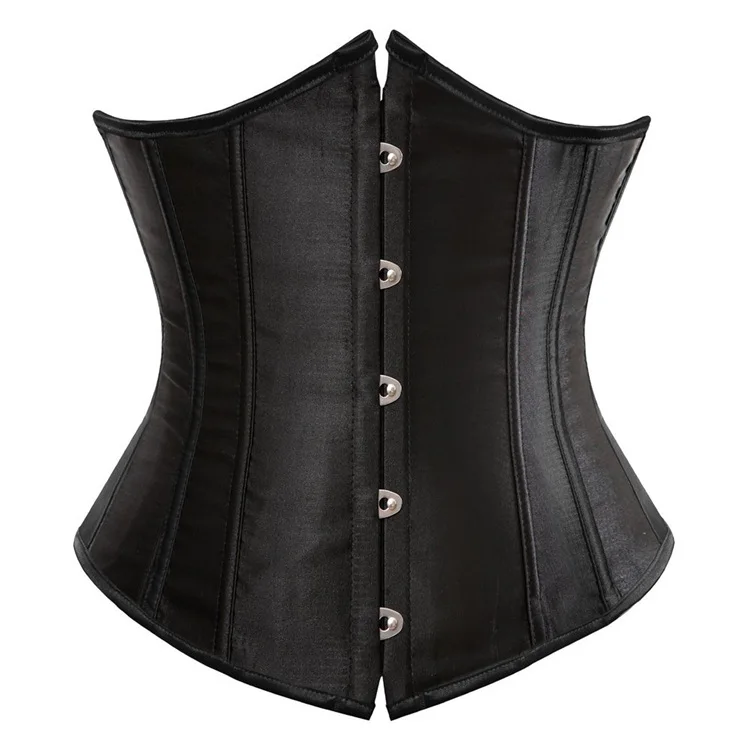 

ChaoRong Brand Factory Wholesale Satin Corset Belt Underbust Steel Boning Bustier Solid ann chery Waist Trainer For Women