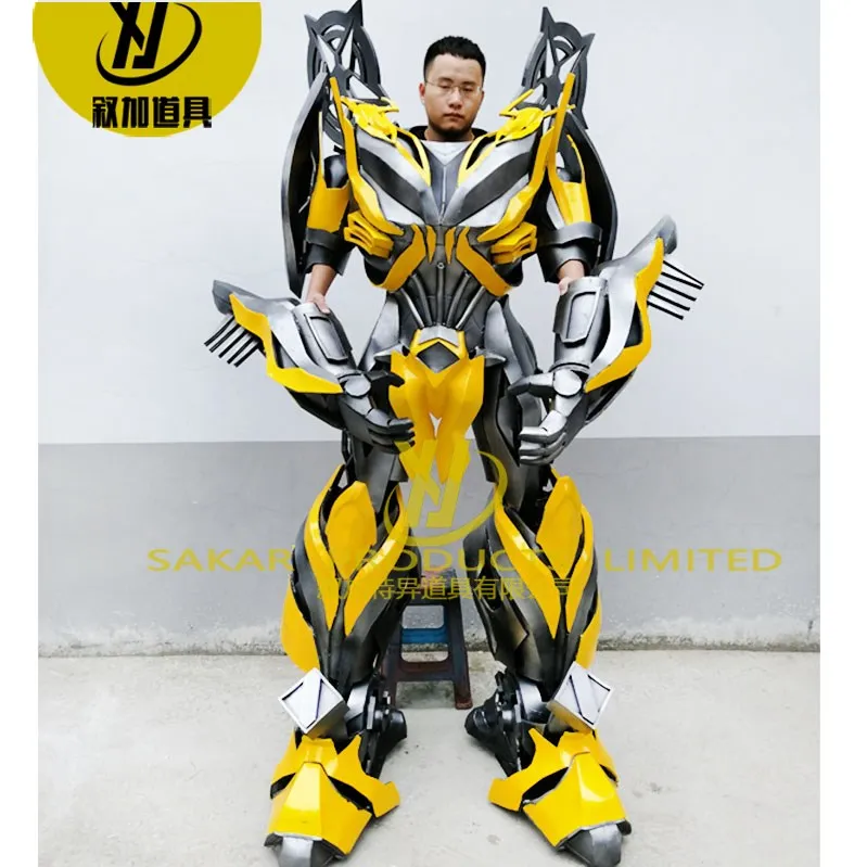 

Custom Human Wearing Cosplay Adult Size Adversting Performance Wearing Robot Costume transformer life size