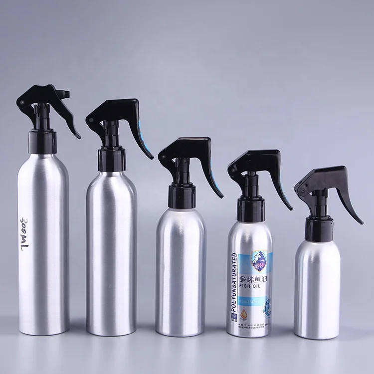 
100ml 300ml Manufacture Aluminum Sliver Trigger Spray Bottle 