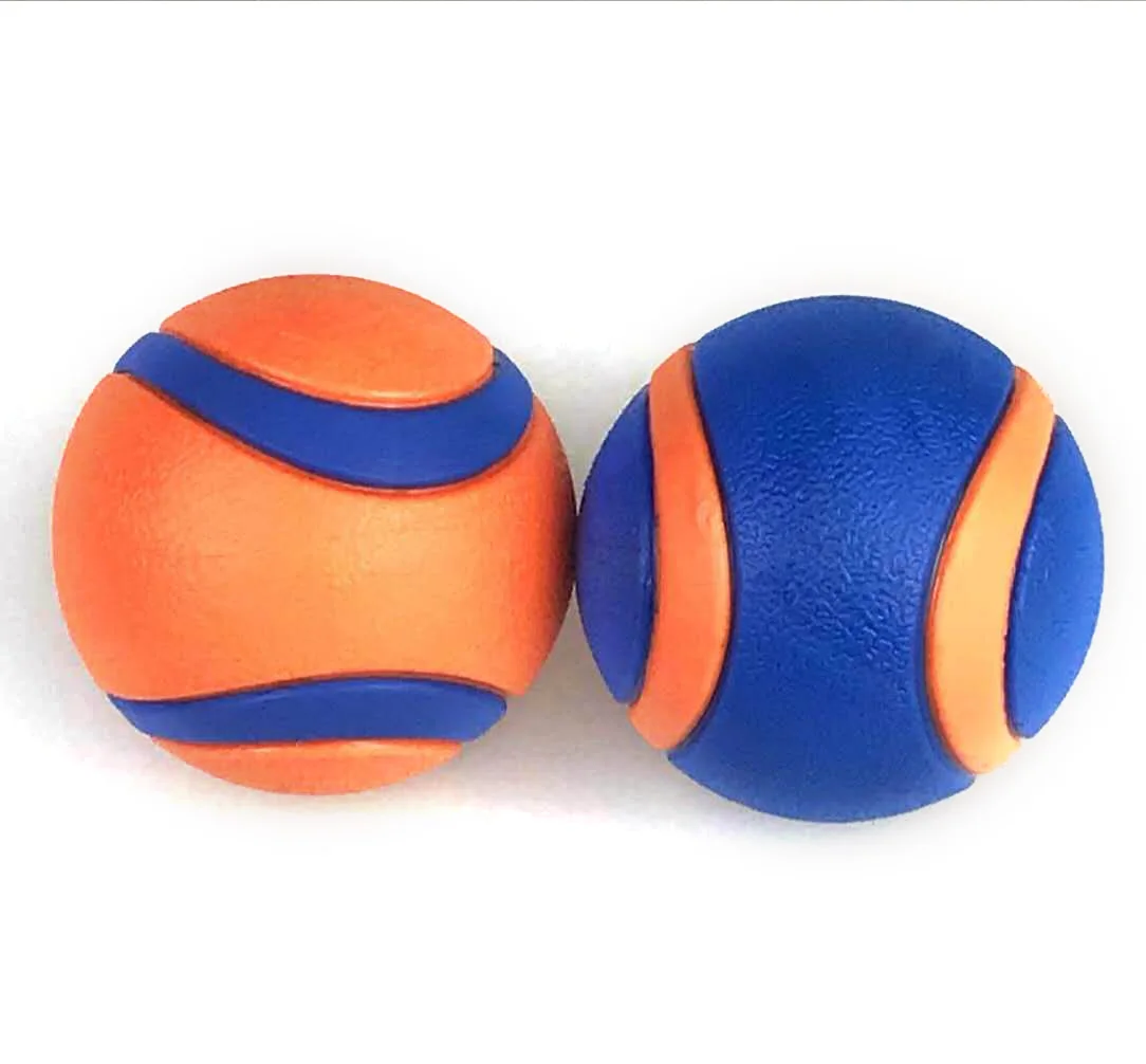 

2021 New Arrival Wholesale Various Color Pet Training Toy Puppy Tennis Dog Cat Toy Squeaker Ball, Red