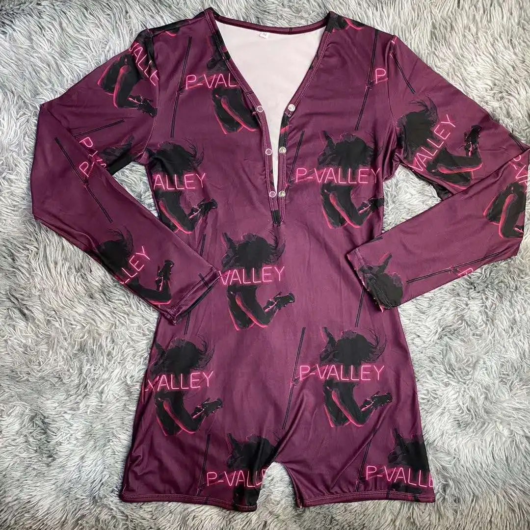 

women custom print silk pajamas adult romper Merry Christmas pajamas