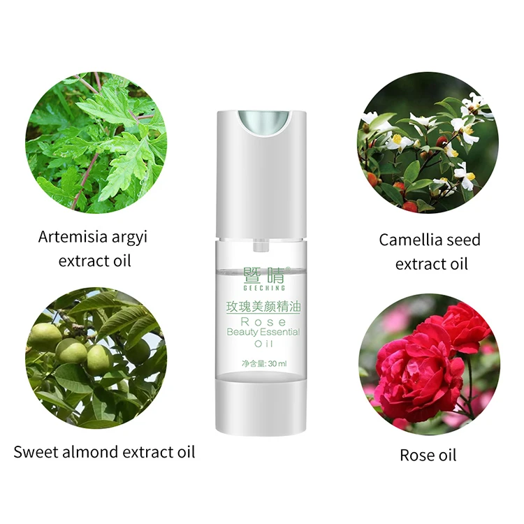 
OEM factory wholesale custom rose fragrance antiaging facial oil for skin care 