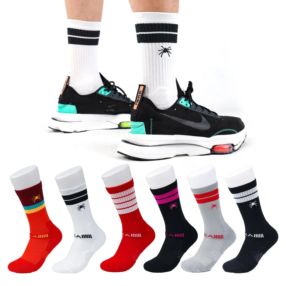 

high technology terry selection drifit elite basketball sports socks embroidery custom design compression socks wholesale