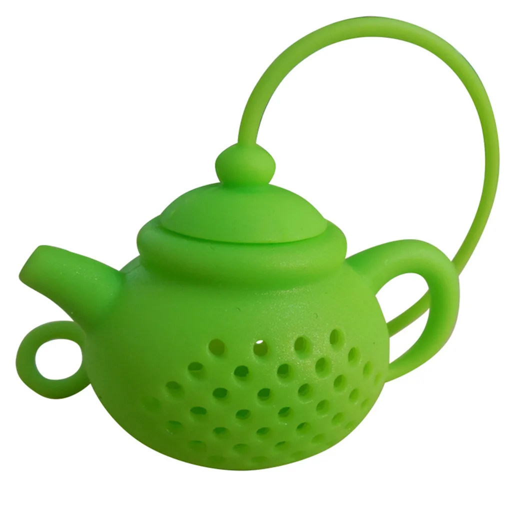 

Food Grade Silicone CreativeTeapot-Shape Shaped Tea Strainer loose-leaf Tea Infuser Filter Diffuser, Customize colors