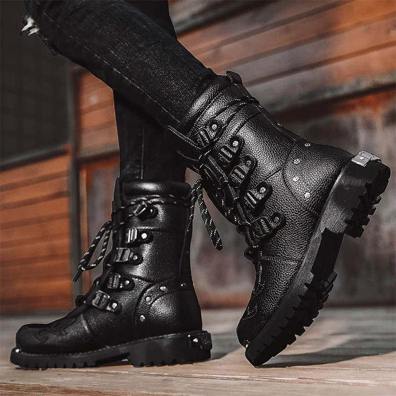 

High quality work fashion trend comfortable outdoor combat boots