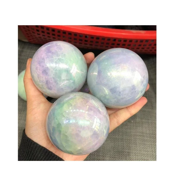 

New arrivals natural polished gemstone spheres aura celestite crystal ball for home decoration