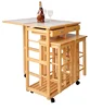 wooden dinning cart