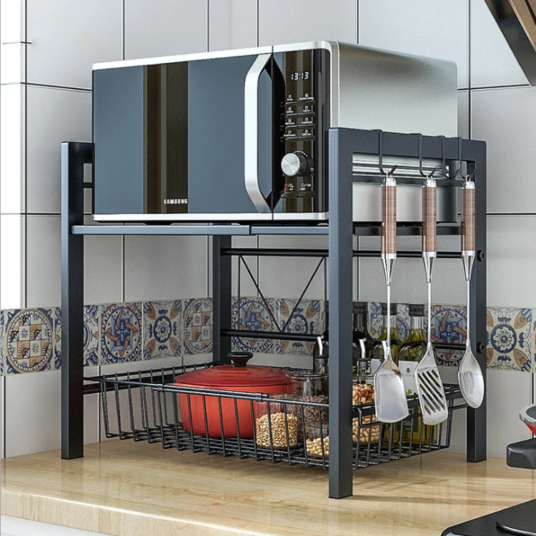 
Hot sale Metal 3-Tier movable kitchen trolley with Kitchen Storage Cart 