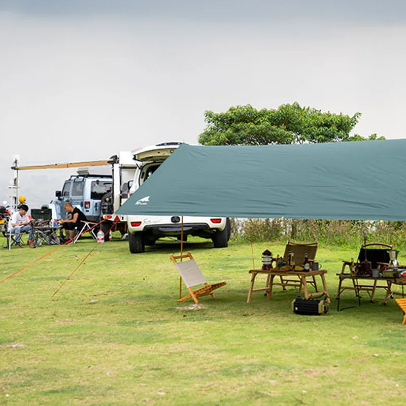 

3F UL GEAR Outdoor Ultralight Nylon Waterproof Sun Shade Rain Fly Tent Shelter Hammock Tarp for Camping, White,khaki,green