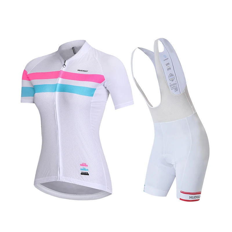 

NUCKILY Custom Design Cycling Jersey And Shorts Women's Bike Clothing Women Cycling Clothing Set Free Shipping, Customized colors&picture