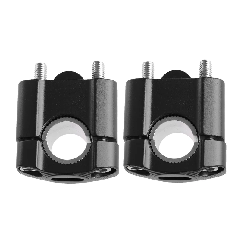 

Free Shipping 2pcs / 1 Pair Off Road Motorcycle Clamp Raised Riser For 22mm 28mm Fat Bar Pit Black