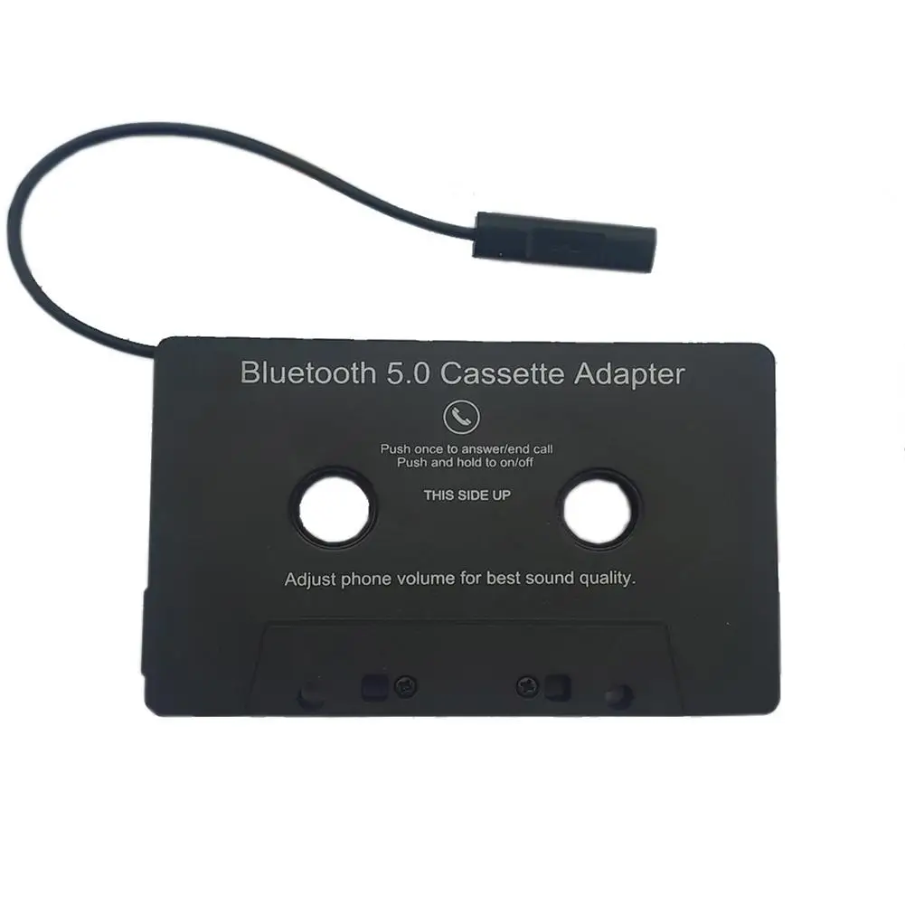 

Auto Cassette Tape Universal Car Audio Cassette Tape Adapter Bluetooth To Aux For IPod MP3 CD DVD Player Car Built-in Battery