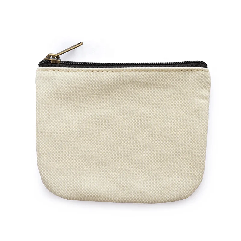 

Customized logo Cute fashion Canvas little pouch coin purse change wallet bag