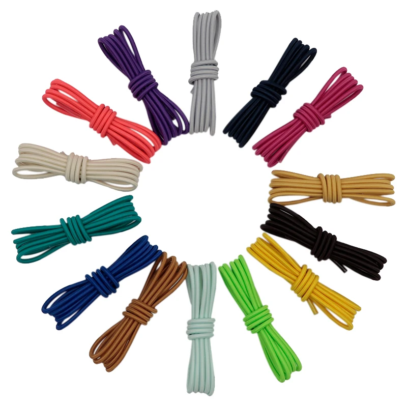 

Coolstring New Arrive High Strength Shoelaces Multi Color Elastic Round Rope Draw Cord For jordans And yeezys Shoes, Customized
