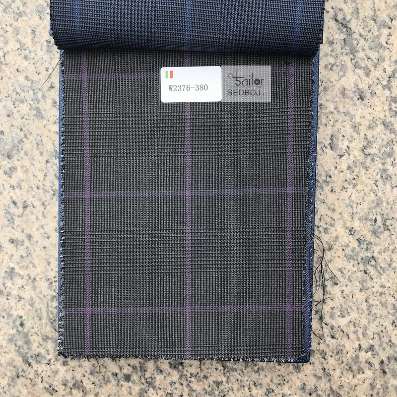 
checked wool fabric high quality checked desig italian cashmere wool items fabric for men suitings 