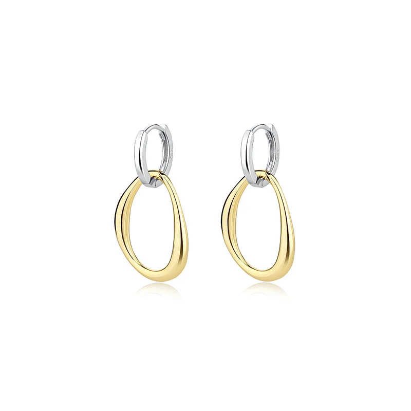 

Fashion Jewelry S925 Sterling Silver Personality Irregular Geometric Earrings Drop Earrings for Women