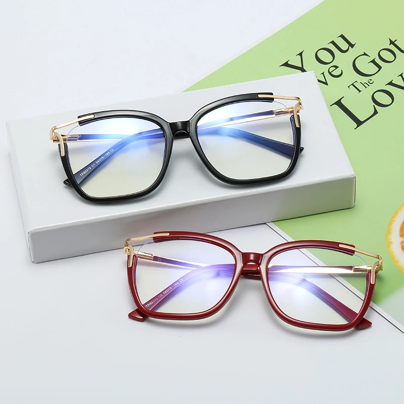 

2022 new men's and women's anti-blue light glasses frame fashion large square glasses blocking blue light oversized glasses fram