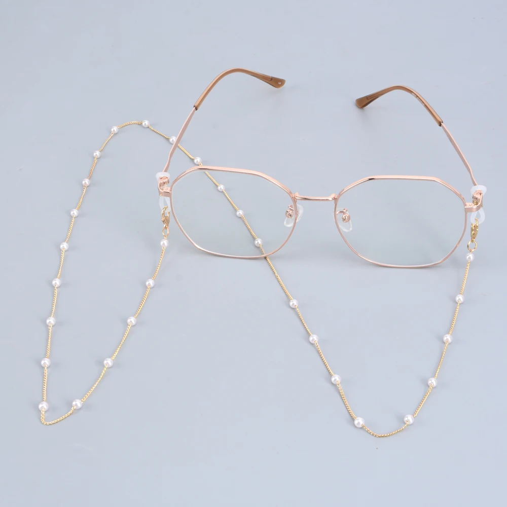 

#22 Small Pearl Glasses Chain Unisex Eyeglasses Cord Sunglasses Chain Neck Strap Rope Anti-skid Spectacles Lanyard, Multi color