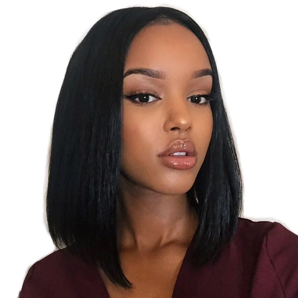 

Msbeauty factory price good quality new wholesale grade 10A wet and wavy 13x4 Front Lace Short Bob Wig for Black Women