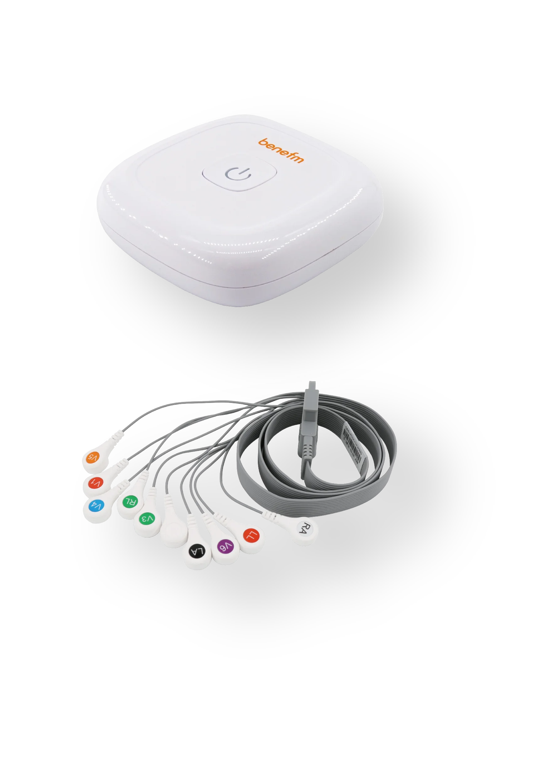 standard 12-lead system, can record continuously ecg waves for