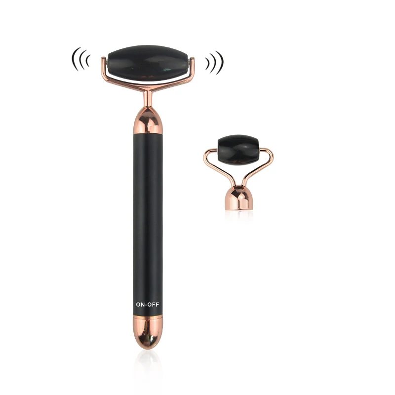 
New Arrival Electric Vibrating Natural Massager Jade Roller Face Lifting 