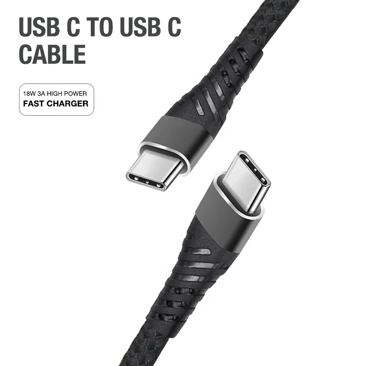 

MONFONK 3A USB-C TO Type C 60W 3A Type C Fast Cable Usb cable