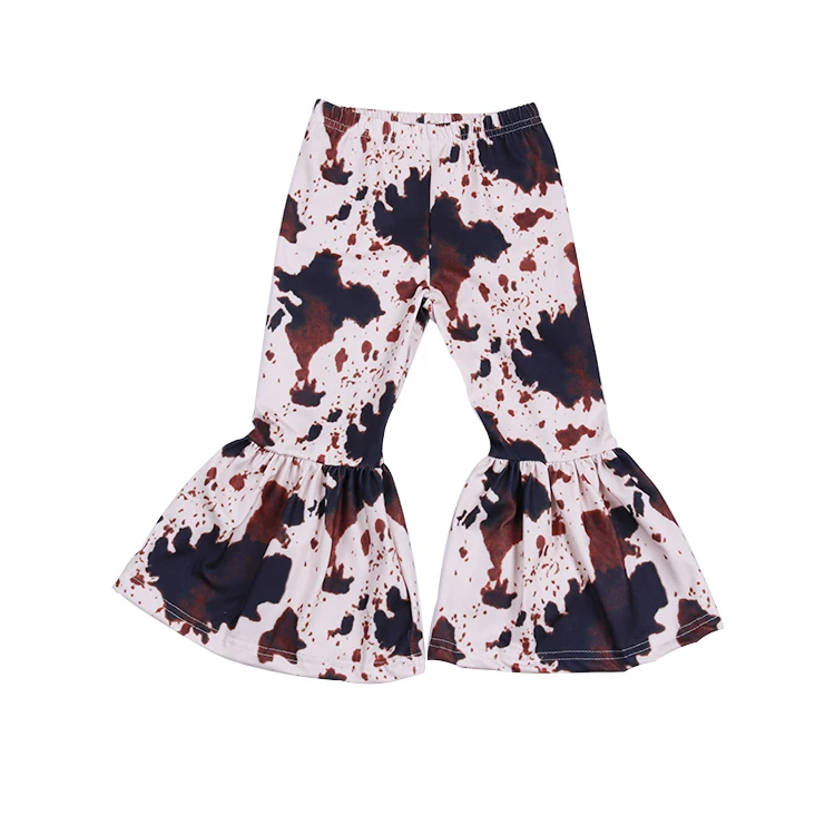 

Adorable Cow Pattern Fashion Baby Girls Bell Bottom Pants Kid Cute Pants