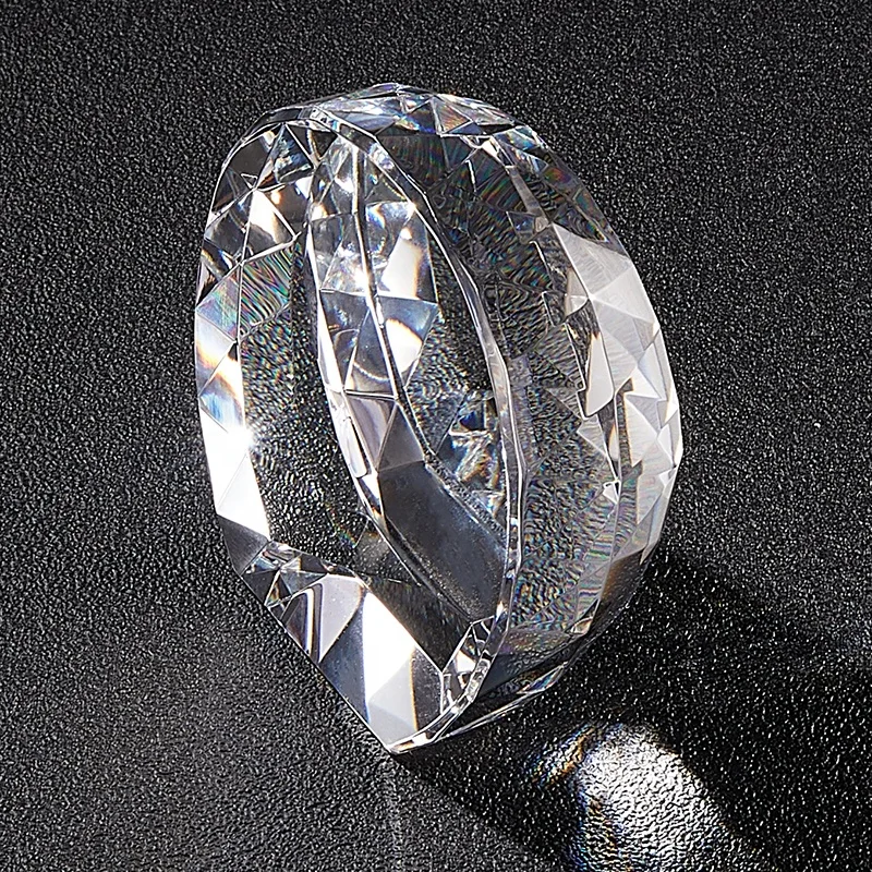 
Multi Faceted High Quality Vintage Glass Can Laser Engraved Crystal Blank Luster Block 