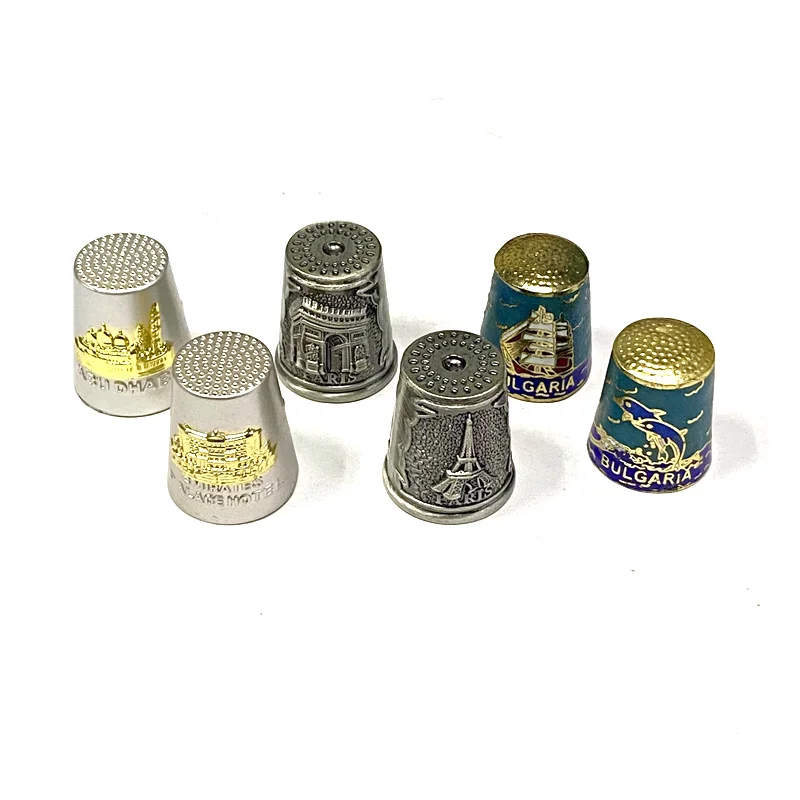 

Personalized Custom Design Country City Paris Tourism Souvenir Metal Finger Thimble