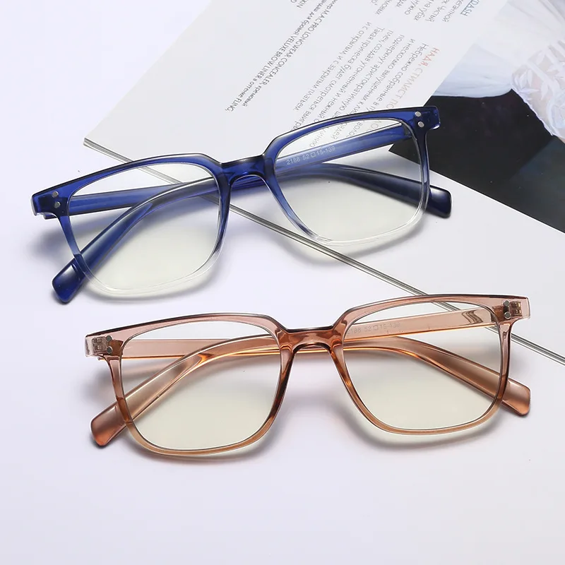 

designer anti radiation glasses blue light blocking glasses river optical with cases, 3 colors