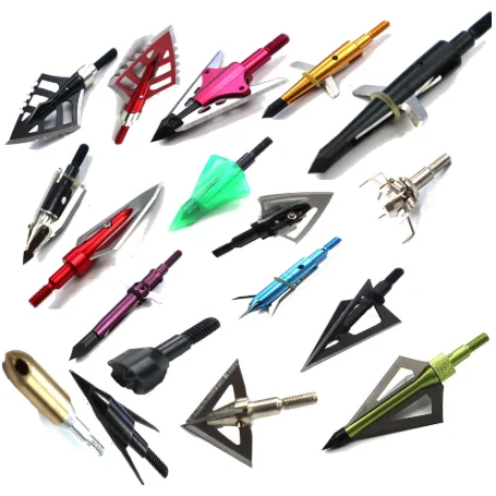 

100gn-125gn Arrows Point Arrow Heads for Archery Hunting Apply to Composite bow and Crossbows and Recoil Arrow Broadheads, Black