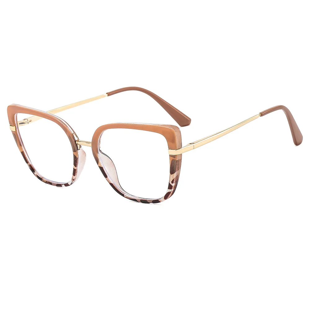 

Fashion Retro Large Frame Cat Eye Anti Blue Light Glasses TR90 Frame Blue Light Blocking Glasses