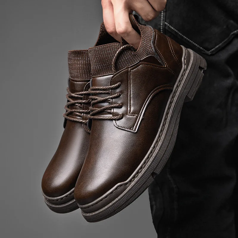 

China factory supplied top quality men's anti-slip fashion dress Soft soled shoes Business leather dress shoes men 2021, Black,brown