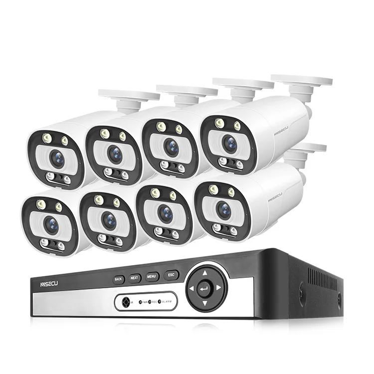 

Outdoor 5Mp Poe Ptz Dome Surveillance Security Camera Kit 8 Channels 8 Cameras Poe Nvr Set