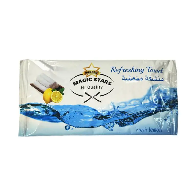 

Disposable Lemon Refreshing Wet Towel For Muslim Party and Hotsale in Saudi Arabia Custom Lavender Wet Towel For Restaurant