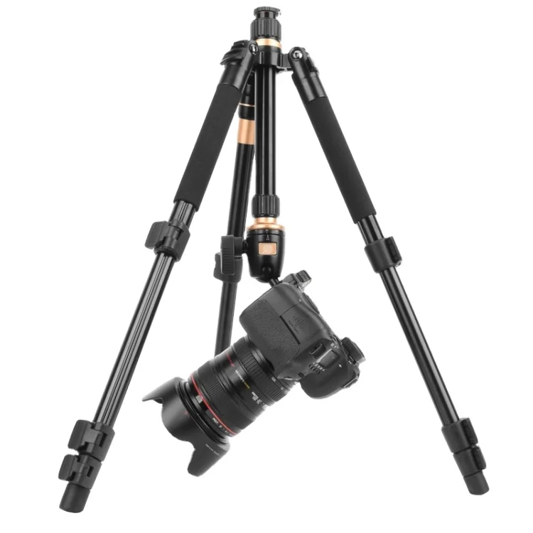 

Best Price 4-Section Folding Legs Aluminum Alloy Tripod Mount Monopod Holder, Black