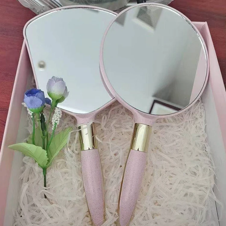 

Customized Amazon popular makeup handheld mirror Private Label Single Side Square shape Pocket cosmetic Mirror for Makeup Gifts, Pink, green, beige
