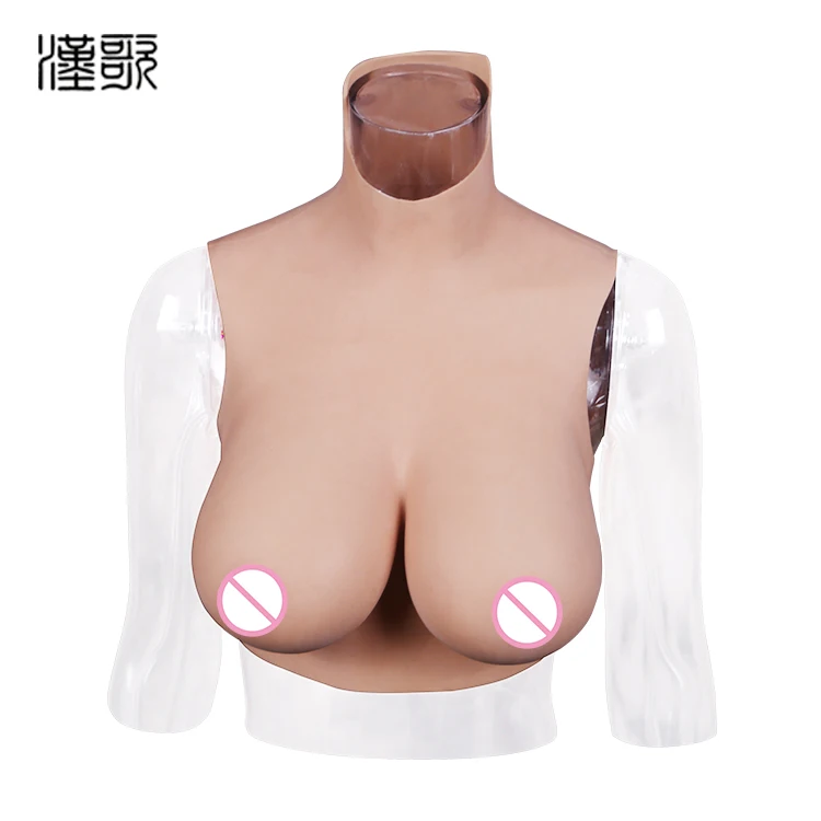 

2019 NEW E Cup Mastectomy Crossdresser Silicone Simulation Feel Tits Boobs Breastplate Breast Forms For Crossdresser, Nude skin (other color)